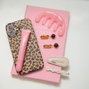 Pendientes Colgantes con Estampado de Leopardo, Cuentas de Resina, Tono Dorado, Acero Inoxidable, Joyería de Fiesta, Pendientes de Moda para Mujer - Product Image 4