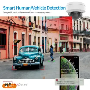 ต้นฉบับ HIK 4MP HD การตรวจจับยานพาหนะมนุษย์อัจฉริยะกลางแจ้งโดมคงที่ IK10 POE กล้อง IR IP - Product Image 5