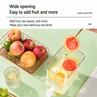 Grote capaciteit 4,5L koudwaterdispenser met kraan, afgesloten koelkast fruitthee sap drankencontainer voor huishoudelijk gebruik