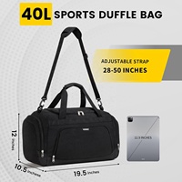 Sac de voyage personnalisé pour équipement de gymnastique sportive avec sangles à compartiment pour chaussures, parfait pour les entraîneurs d'équipe, idéal pour le football, le baseball
