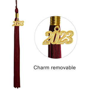 Uniforme escolar de alta calidad 2025 vestido de graduación negro y <span class=keywords><strong>gorra</strong></span> para graduación u otro color vestido de graduación y <span class=keywords><strong>gorra</strong></span> con borla - Product Image 6
