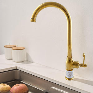 Grifo de Cocina Monomando Estilo Antiguo, 2.0-2.9 gal/m, Válvula de Cerámica, Rotación de 360 Grados, Montaje en Encimera, Diseño Europeo - Product Image 3