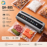 QH-885 Scelleuse sous vide alimentaire automatique 32 cm, électrique, en plastique, 65 kPa, 160 W, avec écran tactile à une touche, personnalisable avec logo, vente en gros usine