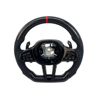 Volante de Fibra de Carbono y Cuero Perforado de Alta Calidad con Costuras Personalizadas para BMW M3 M4 G82 M5 G90 G87 G30