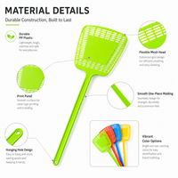 Logo personnalisé Tapette à mouches en maille Tapette à mouches en maille plastique durable pour la publicité promotionnelle