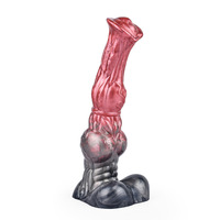 Juguetes Sexuales Anales de Silicona con Forma de Animal, Enormes, para Masturbación Anal Masculina y Femenina, Consoladores de Silicona con Forma de Pene de Caballo