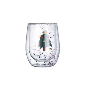 Klasik penguen tasarım çift katmanlı cam bardak grip bölümü ile sevimli noel isteyen fincan ev kullanımı için - Product Image 6