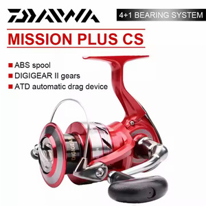 Nouvelle arrivée <span class=keywords><strong>DAIWA</strong></span> MISSION PLUS CS Series, rapport de transmission 5.3:1, <span class=keywords><strong>moulinet</strong></span> de pêche spinning léger en métal, pêche en <span class=keywords><strong>mer</strong></span>, utilisation pour les longues portées - Product Image 2