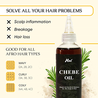 Huile de croissance capillaire Chebe 100% naturelle sous marque privée - Sérum à la poudre de Chebe africaine, Traitements contre la chute des cheveux, Répare les dommages et hydrate