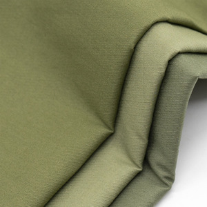 Factory Supply 60S Double‑Yarn Twill High Stretch Drill Woven <b>Fabric</b> Khaki In‑Stock For Fashion Casual Clothing - Product Image 4