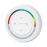 Télécommande sans fil RF multizone RGB CCT Controller 2.4G RF Touch Smart Home Led Downlight Neon Strip Lights Dimmer Control Remote