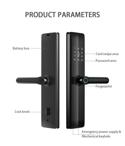 Cerradura Inteligente NFC con Reconocimiento de Huella Dactilar, Impermeable, Biométrica, con Conectividad WIFI, Venta al por Mayor de Fábrica, Nube - Product Image 5