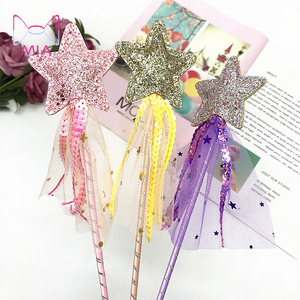 Heiß begehrter, bezaubernder, traumhafter Feenstab mit fünfzackigem Stern – Zauberstab für Kinder, Mädchen-Geburtstagsgeschenk, Party, Halloween, Prinzessinnen-Cosplay-Requisiten - Product Image 2