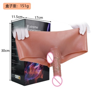 SXXY Silicone Hollow <b>Dildo</b> Pants Penis Sleeve Cock Enlargement Extender for Male Underwear Penis Sleeve Pants Sex Toys for Men - Product Image 6