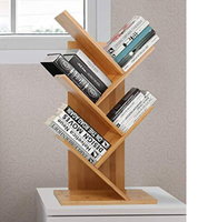 Étagère à livres multifonctionnelle pour enfants à 5 niveaux avec un design moderne en bambou et un rangement