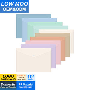 Pochette transparente <span class=keywords><strong>en</strong></span> plastique avec fermeture <span class=keywords><strong>à</strong></span> pression, dossier polyvalent pour l'école, la maison, le <span class=keywords><strong>travail</strong></span> et l'organisation au bureau - Product Image 1