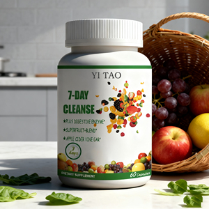 Cápsulas de Limpieza de 7 Días para la Desintoxicación del Colon y el Intestino, Suplemento Herbal para la Digestión, Limpieza Corporal Completa, Natural, 60 Cápsulas - Product Image 2