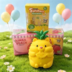 Juguete Antiestrés de Peluche Extra Grande con Forma de Durazno, Fresa y Piña, en Caja de Color, Juguete Blandito - Product Image 2
