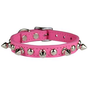 Ventas calientes 100% cuero genuino Signature Leather Studs & Spikes Dog Collar - Product Image 2