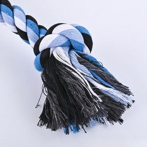 Giocattolo interattivo del cane del cotone con 5 nodi grande la masticazione della corda dura media per la macinazione dei denti a forma di osso palla confezionata nel gioco della borsa - Product Image 4