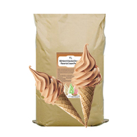 Sac de 25 kg de préparation en poudre pour crème non laitière chocolatée pour machine à crème glacée molle, pour l'industrie alimentaire, commande d'usine, dessert facile à préparer, DDYO Blanc