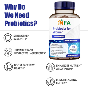 Suplemento Herbal Personalizado con Probióticos para Mujeres en Cápsulas con Prebióticos, Ayuda a Apoyar la Flora Intestinal - Product Image 5