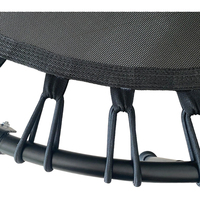 Directo de fábrica al por menor 1,2 plegable trampolín redondo en forma de T ajuste manejado cama de salto regalo de Navidad Fitness trampolín