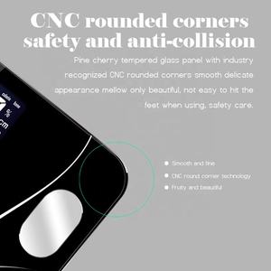 Hoge Kwaliteit Zwart Gehard Glas Persoonlijke Elektrische Badkamer Lichaam Weegschaal - Product Image 4