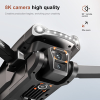 Nouveau style V198 MAX Drones professionnels sans balais 5G WIFI FPV avec grand écran, télécommande, mini drone quadricoptère avec caméra 4K et GPS