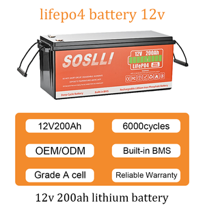 Oem Lifepo4电池12v锂电池12V 7Ah 8Ah 12Ah 20Ah 50Ah 100Ah 200Ah磷酸铁锂电池12v太阳能电池 - Product Image 2