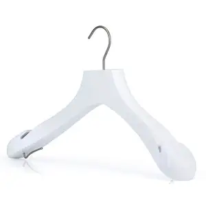 Beautifully Crafted Bridal Dress Matching Underside Hooks Swivel Hook With Broad Shoulders Bridal Dress White Wooden Hanger