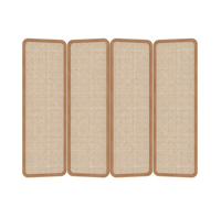 Paravent en rotin naturel pour salon, entrée, chambre à coucher, paravent pliable mobile
