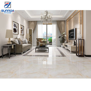 Gạch Lát Sàn Sứ Kem Lót Sàn Đá Cẩm Thạch <span class=keywords><strong>Dubai</strong></span> 600X600MM Gạch Tráng Men Đánh Bóng Hoàn Toàn Độ Bóng Cao Cho Phòng Tắm - Product Image 3