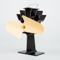 Chauffage intérieur haute efficacité EcoFan pour poêle à bois, ventilateur à 2 pales alimenté par la chaleur pour poêle à granulés