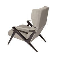 Chaise de luxe légère italienne chaise de canapé simple en cuir moderne simple pour villa salon fauteuil simple haut de gamme