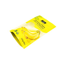 OEM ODM bedrukte staande pouches met ritssluiting, aluminiumfolie zakken voor bananenchips, gedroogd fruit, gekonfijt fruit, snackverpakkingen