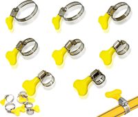 Abrazadera de manguera con tornillo de mariposa SS201 estilo americano, sin necesidad de herramientas, precio de fábrica, para tubería de calefacción automotriz, anillo robusto y duradero