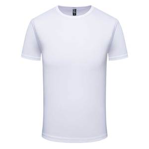 Camiseta deportiva de manga corta para hombre de alta elasticidad al por mayor camiseta de compresión para gimnasio de secado rápido Camiseta deportiva en blanco de secado rápido - Product Image 2