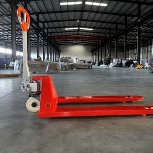 Chariot à palettes hydraulique manuel APCOM AF, capacité 5 tonnes, transpalette manuel 5000 kg, élévateur à palettes industriel, chariot élévateur à fourches, usage intensif - Product Image 1