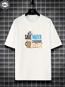 Collezione Estiva 2025: Nuovi Abiti Casual da <span class=keywords><strong>Uomo</strong></span> <span class=keywords><strong>Taglie</strong></span> Forti con Stampa Divertente Birra, in Tessuto Satinato Traspirante e ad Asciugatura Rapida - Product Image 2