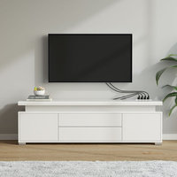 Nouveau meuble TV en bois avec tiroir réglable et design moderne LED, armoire de salon pour appartement, hôtel, personnalisable