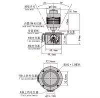 Potentiomètre à 4 axes Joystick 4D JH-D400X-R4/R2 Joystick à bascule à effet Hall résistance dimensionnelle 5K 10K scellé avec bouton interrupteur