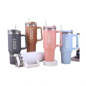Tasse isotherme en acier inoxydable 304, grande capacité, design élégant, pot à café en acier inoxydable 40oz, tasse de voiture - Product Image 5