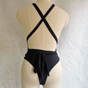 <span class=keywords><strong>Maillot</strong></span> <span class=keywords><strong>de</strong></span> <span class=keywords><strong>bain</strong></span> Sexy col en V, échancré, culotte taille haute, Bikini, pour femmes, vêtements <span class=keywords><strong>de</strong></span> plage, nouvelle collection, 2022 - Product Image 5