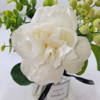 Vente en gros de Roses artificielles préservées, fleurs artificielles, verre de jardinière en vrac bon marché
