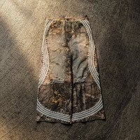 Pantalon de survêtement unisexe ample en coton Yingling pour homme, imprimé Real Tree, avec empiècements rayés, effet vieilli et délavé personnalisé