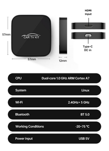 Car <span class=keywords><strong>TV</strong></span> Mate Pro พร้อมอะแดปเตอร์ Wireless CarPlay กล่องมัลติมีเดีย HD Magic Video Box สำหรับ Iphone apple <span class=keywords><strong>TV</strong></span> <span class=keywords><strong>Fire</strong></span> <span class=keywords><strong>Stick</strong></span> Converter ในรถยนต์ - Product Image 2