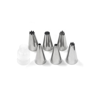 Embouts de pâtisserie en acier inoxydable, embouts pour poches à douille, embouts pour biscuits, choux, gâteaux chiffon, crème au beurre, ensemble d'embouts de décoration. - Product Image 5