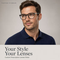 Monture de lunettes optiques carrées en acétate unisexe, monture complète, prête pour verres de prescription, lentilles de démonstration, logo personnalisé OEM