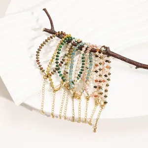 New Trendy Boho Natural Stone Lapis Lazuli Turquoises Beads Bracelet Jewelry DIY Bracelet Gift Women Accessory
